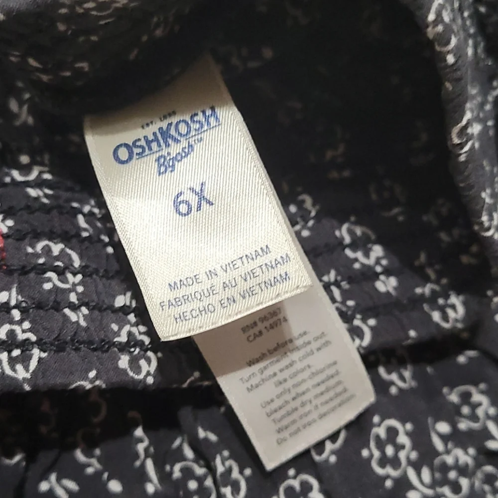 Oshkosh B'Gosh Girls Silky Flower Printed Skirt-6X